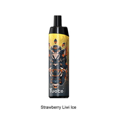 Stylo Vape jetable en gros rechargeable avec bobine de maille 14ml E-Liquid 650mAh Batterie Strawberry Kiwi Ice