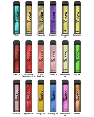 XXL 2500 bouffées Vape Vaporisateur jetable 1200mAh Batterie 7.0ml Ejuice 0% 2% 5% Nicotine de Yuoto Original Factory