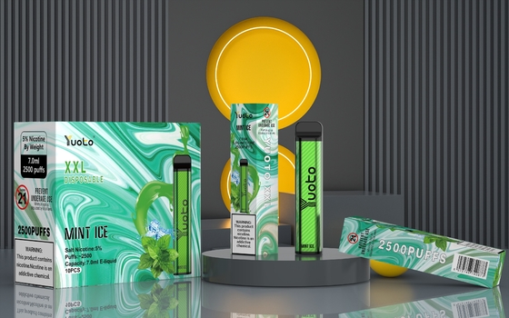 Appareil automatique jetable Vape Yuoto XXL 2500 Bouffées Saveur Menthe