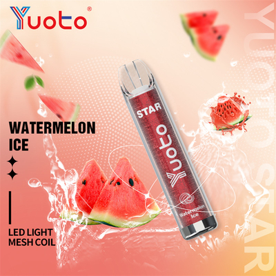 16 cigarette électronique de batterie de l'étoile 1000mAh 3.2V de Yuoto Vape de couleurs