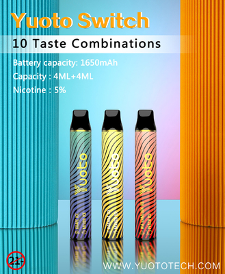 2 saveurs 3000 souffles Vape jetable aucune approbation disjointe de MSDS FDA