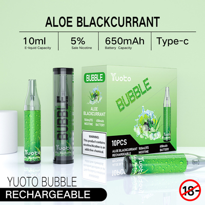 Type bulles imputables de C Yuoto, 4500puff Dispossble Ecigratetes Vape
