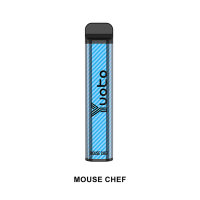 Yuoto 2500 souffle vaporisateur Pen Kit de saveurs 23 saveurs 5% glace jetable de pêche de batterie de 1200 heures-milliampère populaire en Inde