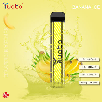 Glace jetable de pastèque de saveurs de Vape Yuoto 23 de souffles de la batterie 2500 de 7ML 1200mAh