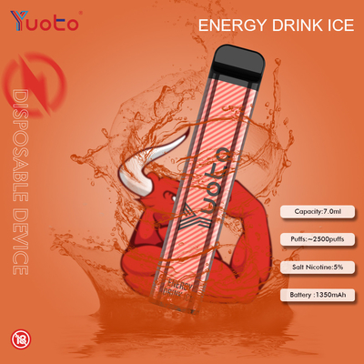 Glace Yuoto Vape jetable de Blackcurrancy d'aloès 2500 souffles 23 saveurs