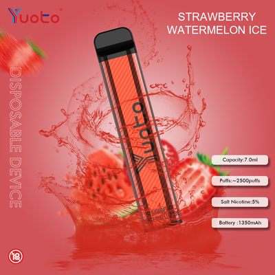Nicotine 1200 jetable de Vape MAh Battery 5% de souffles des saveurs 7.0ML 2500 de Yuoto 23