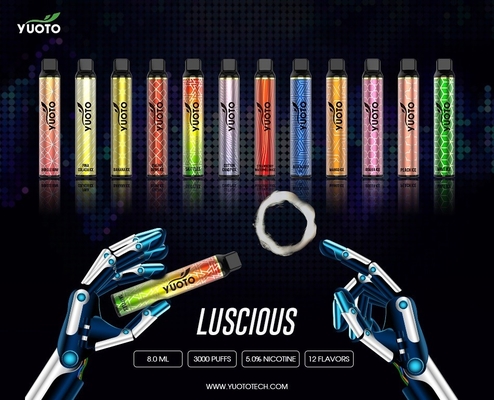 ejuice jetable succulent 8.0ml de la nicotine 5% de batterie de Vape 1350mAh de saveur chaude de YUOTO 3000puff 27
