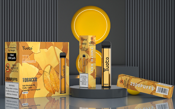 Le vape Yuoto XXL 2500 de nicotine de 5% souffle la cigarette jetable 1350 heure-milliampère d'e