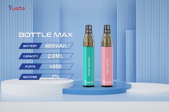 Tpd a délivré un certificat la saveur multi maximum Mesh Coil Disposable de la bouteille 600puff 2.0ml de Yuoto
