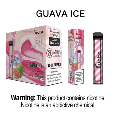 Yuoto XXL 2500 bouffée la plus vendue Vape jetable 35 saveurs disponibles à bon prix