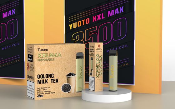 nouveau Yuoto XXL MAX 3500 Puffs jetable Vape bouffée de menthe saveurs de glace à la menthe
