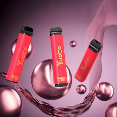 saveur de raisins Yuoto xxl Max 3500 Puffs Jetable Vape cigarette électronique Mesh Bobines Cuir Surface 9 ml