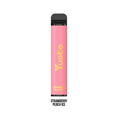 50mg Nicotine Yuoto Jetable E Cig 3500 Bouffées Fraise Pêche 1200mAh 9ml E Jus