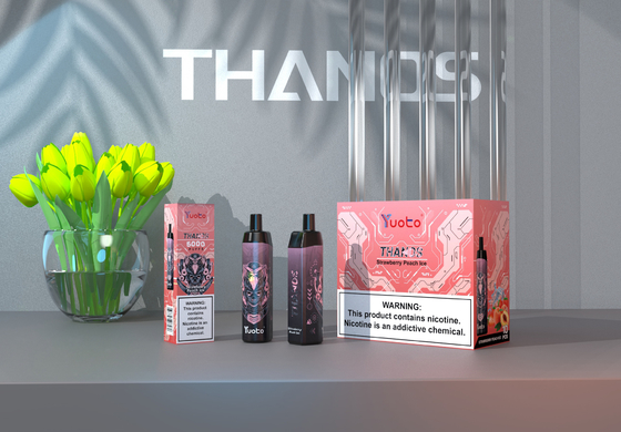 Strawberry Watermelon Ice 5000 Puffs Jetable Vape Pod Yuoto Thanos Mesh Coil 14ml Ejuice 650mAh Batterie de Chine