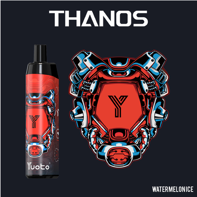 Strawberry Watermelon Ice 5000 Puffs Jetable Vape Pod Yuoto Thanos Mesh Coil 14ml Ejuice 650mAh Batterie de Chine