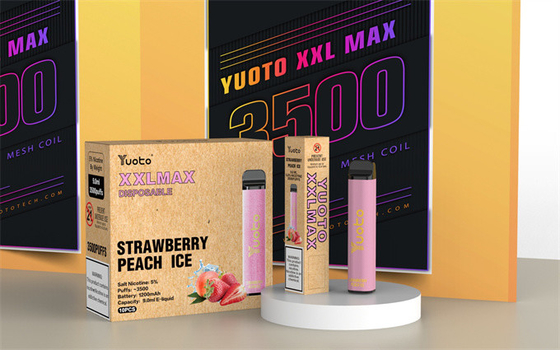 nouveau design Yuoto xxl max 3500 bouffées kit vape jetable mix flavros prix de gros