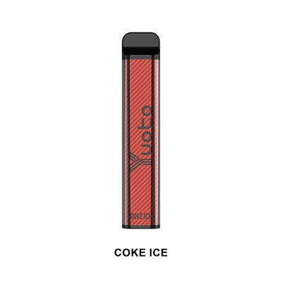 Bâton de cigarette électronique Yuoto xXL 2500 Puffs Jetable Vape Coke Ice 7ml aspect élégant