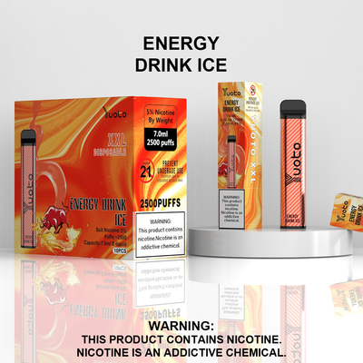Stylo jetable de vape de vente en gros d'usine de la Chine avec 7ml E-liquide 1200mAh batterie fraise kiwi glace