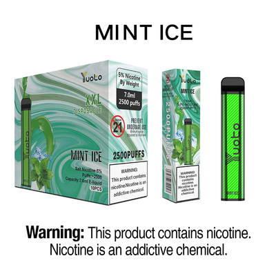 Usine Directe En Gros Yuoto XXL 5% Nicotine 2500 Bouffées Pina Coloda Saveur De Glace Jetable Cigarette Électronique Vape