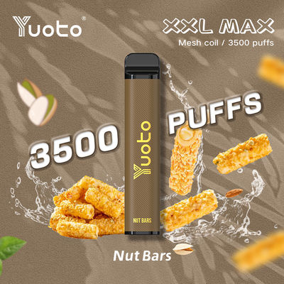 Usine en gros jetable Vape Pen Yuoto XXL Max 3500 bouffées maille bobine 9 ml E-liquide 1200 mAh batterie