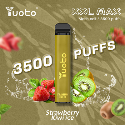 Vape jetable en gros de 3500 bouffées avec 9 ml de support de bobine de maille de batterie E-Liquid 1200 mAh Personnaliser l'usine OEM ODM