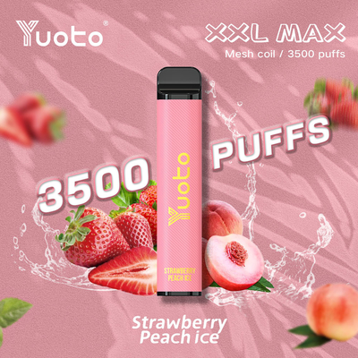 Vape jetable en gros de 3500 bouffées avec 9 ml de support de bobine de maille de batterie E-Liquid 1200 mAh Personnaliser l'usine OEM ODM