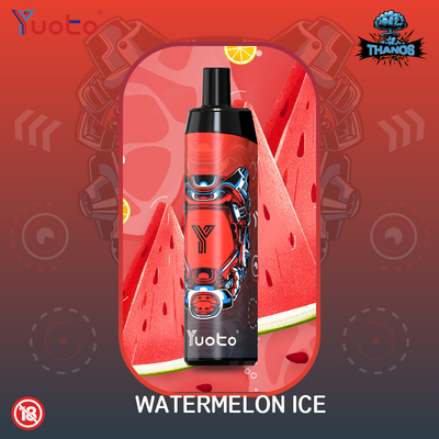 La cosse Yuoto Thanos 5000 de Vape souffle bobine liquide de maille de la batterie 650mAh de la nicotine 14ML E de 5% rechargeable avec le type C