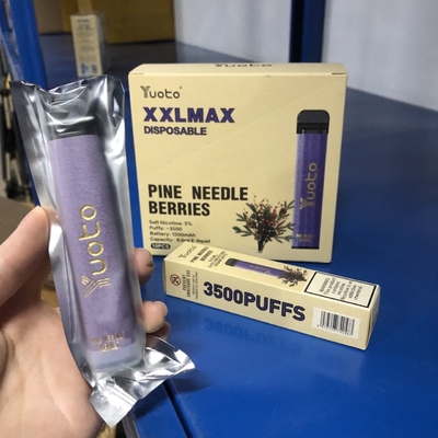 L'usine nouveau Yuoto XXL max 3500 souffle des saveurs jetables de baies d'aiguille de pin de Vape
