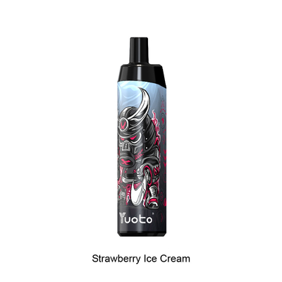 nicotine jetable de la crème glacée de fraise de souffles de Mesh Coil Yuoto Thanos 5000 d'ecig de bruit 14ml 50mg