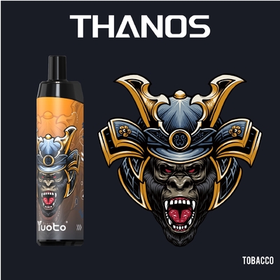 La cosse Yuoto Thanos 5000 de Vape souffle bobine liquide de maille de la batterie 650mAh de la nicotine 14ML E de 5% rechargeable avec le type C