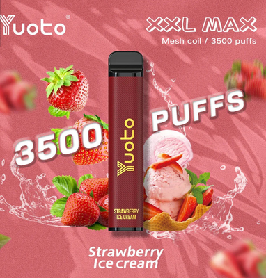 16 jus jetable 1200mAh de Vape 9.0ml E 3500 de souffles maximum de Yuoto XXL de saveurs