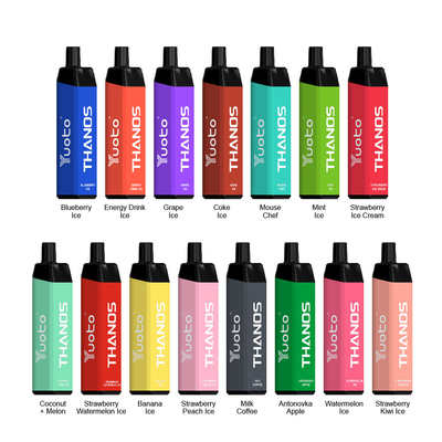 5000 bouffées 14ml RoHs jetables Vapes 650mAh batterie ODM OEM 18 saveur mélangée