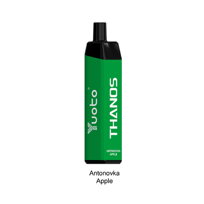 les thanos jetables de vape d'OEM de yuoto 5000 msds de souffles ont approuvé la pomme jetable d'Antonovka de vaporisateur