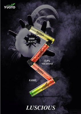 Glace liquide électronique jetable succulente de mangue de cosse du vaporisateur E Vape de cartouche de cosse de la cigarette 8ml E de Yuoto