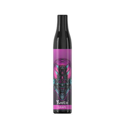 Nicotine jetable TPD l'Europe de Vape Pen Grape Ice Mesh Coil 2% de souffles de la bouteille 600 de YUOTO