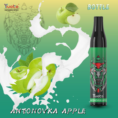 bas souffles Antonovka Apple 2ml de la bouteille 600 de la nicotine 20mg Yuoto d'e de cosses jetables de clope