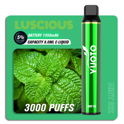 Stylo de Vape de barre de souffle de saveur de fruit d'ODM d'OEM, 8ml 3000 souffle Yuoto Vape jetable succulent