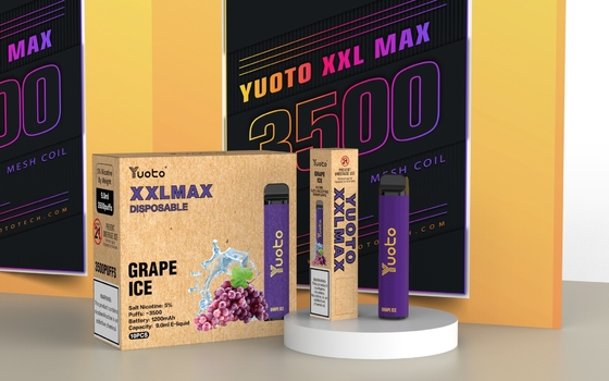 Cartouche préremplie par cigarettes maximum Mesh Coil de Yuoto XXL 0% 2% 5% Nic Disposable E