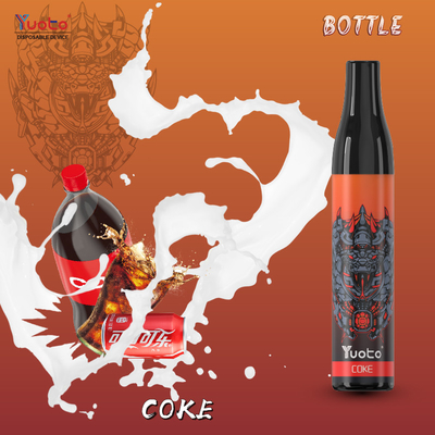 2 ml pré-remplie E liquide Yuoto bouteille 600 bouffées 400 mAh maille bobine RoHS FCC jetable