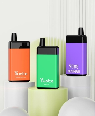 Yuoto Beyonder Vapor à usage unique 7000 bouffées rechargeables sans nicotine 5% E Liquide
