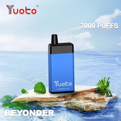 Vape jetable Yuoto d'origine Beyonder 7000 puffs en filet rechargeable 15 saveurs d'origine