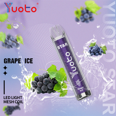 étoile jetable de Yuoto Vape de 3000 souffles 1.2ohm avec 16 couleurs