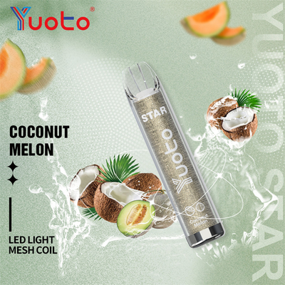 La LED brillent les souffles de l'étoile 3000 de Yuoto Vapes jetable avec de la nicotine de 5% 16 saveurs de Hotsell