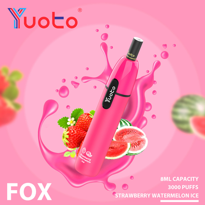 7.5ml a prérempli l'étoile jetable liquide d'E Yuoto que Vape 3000 souffle FCC de 1000mAh RoHS