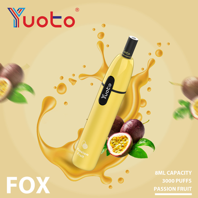 7.5ml a prérempli l'étoile jetable liquide d'E Yuoto que Vape 3000 souffle FCC de 1000mAh RoHS