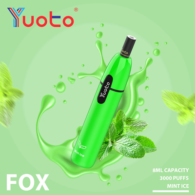 Le renard 3000 de Yuoto Vape souffle l'E-cigarette matérielle en aluminium de la tension Alloy+PCTG de sortie