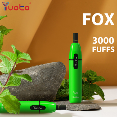 Le renard 3000 de Yuoto Vape souffle l'E-cigarette matérielle en aluminium de la tension Alloy+PCTG de sortie