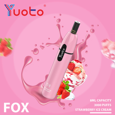 7.5ml a prérempli l'étoile jetable liquide d'E Yuoto que Vape 3000 souffle FCC de 1000mAh RoHS
