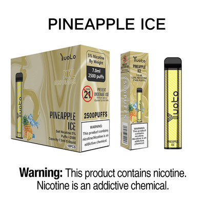 1200mAh capacité de batterie 2500 Puffs Vaping Device Pour le marché OEM / ODM