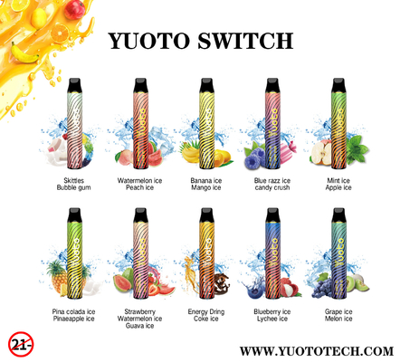 2 saveurs 3000 souffles Vape jetable aucune approbation disjointe de MSDS FDA